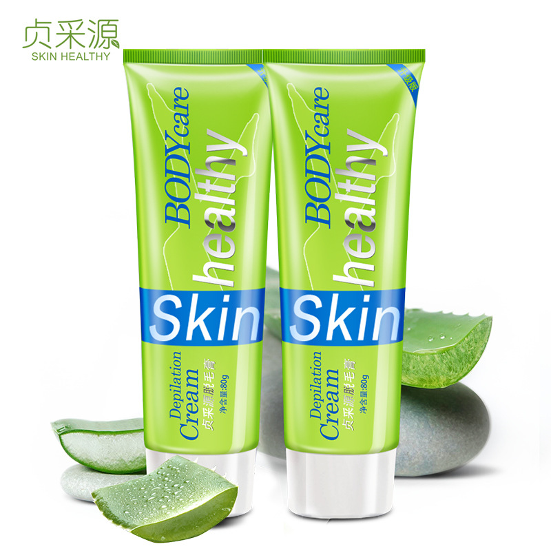 貞采源溫和脫毛膏 80g大容量，學生黨必備的腋下、腿部毛發自在解決方案